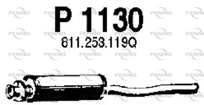FENNO P1130 Глушитель выхлопных газов  для AUDI 80 (Ауди 80)