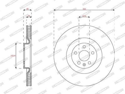 DISC FRANA FERODO DDF2853C 1