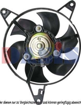 AKS DASIS 088054N Вентилятор системы охлаждения двигателя для FIAT PANDA Фургон/хетчбэк (141_)