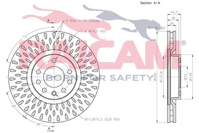 RAICAM RD00214 Тормозные диски для FIAT CROMA (194_) 1.9 D Multijet (194AXC1B, 194AXC12) RAICAM RD00214 Тормозные диски для FIAT CROMA (194_) 1.9 D Multijet (194AXC1B, 194AXC12)