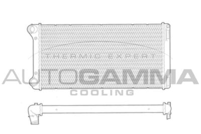 Радиатор, охлаждение двигателя AUTOGAMMA 103358 для FIAT IDEA
