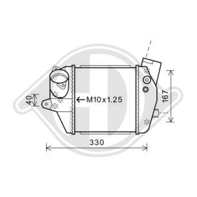 INTERCOOLER COMPRESOR DIEDERICHS DCA1070