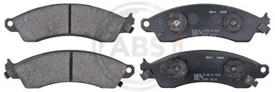 Zestaw klocków hamulcowych, hamulce tarczowe A.B.S. 38412