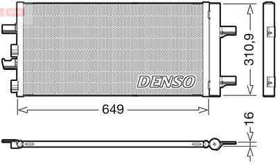 DENSO Condensor, airconditioning (DCN05104)