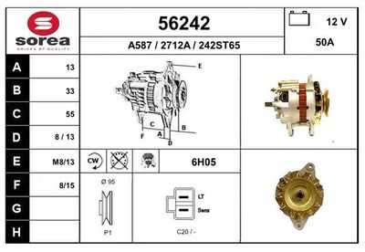 Генератор EAI 56242 для MITSUBISHI L300