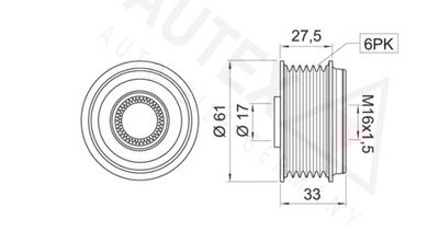 SISTEM ROATA LIBERA GENERATOR AUTEX 654290 1