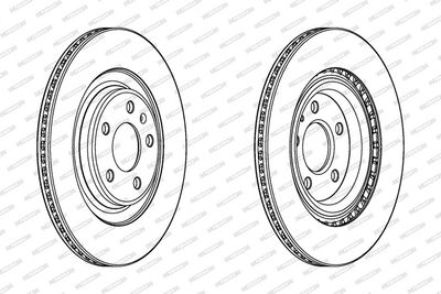 BREMSSCHEIBE FERODO DDF2383C 1