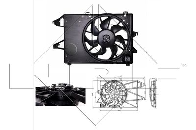 Fan, engine cooling 47005