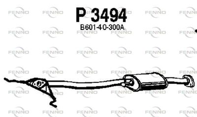 FENNO P3494 Глушитель выхлопных газов  для MAZDA 323 III (BF) 1.6 GT