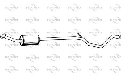 FENNO P4789 Глушитель выхлопных газов  для PEUGEOT 307 (Пежо 307)