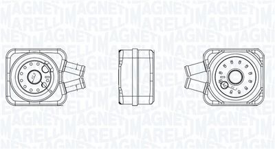 маслен радиатор, двигателно масло MAGNETI MARELLI 350300007400