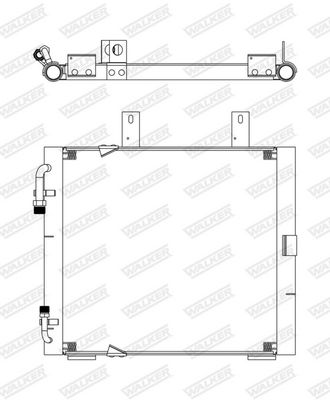 KONDENSATOR KLIMAANLAGE WALKER WCD00117 7