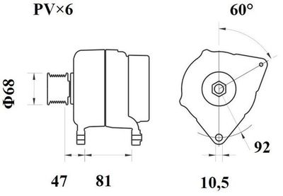 GENERATOR / ALTERNATOR MAHLE MG1088 1