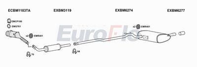 Układ wydechowy EUROFLO MIHAT151005C
