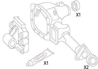 CORTECO Dichtungssatz, Differential