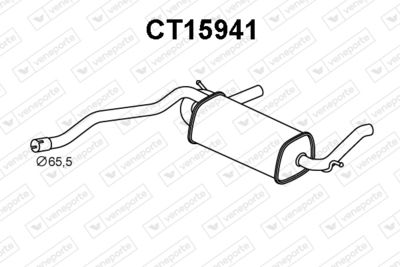 Глушитель выхлопных газов конечный VENEPORTE CT15941 для CITROËN DS5