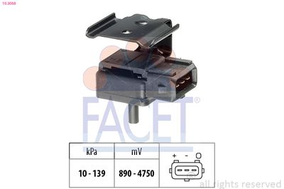 FACET MAP sensor Made in Italy - OE Equivalent (10.3068)