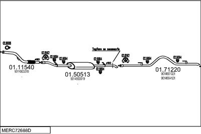 SISTEM DE ESAPAMENT MTS MERC72688D017048