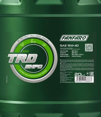 FANFARO TRD SHPD 15W-40 20L