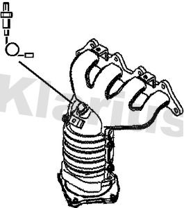 KLARIUS 322866 Катализатор  для SUZUKI SX4 (EY, GY) 1.6 VVT (RW 416)