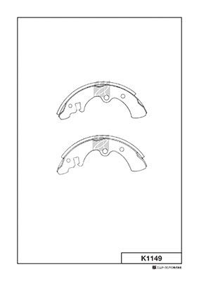 Комплект тормозных колодок MK Kashiyama K1149 для YULON YULON