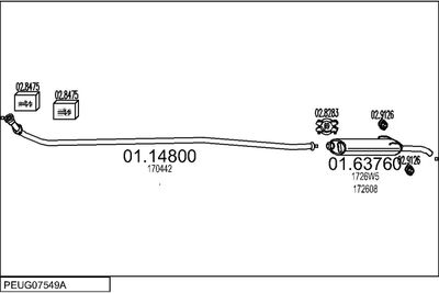 SISTEM DE ESAPAMENT MTS PEUG07549A002292