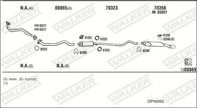 Изпускателна система WALKER OP40093