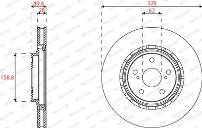 DISC FRANA FERODO DDF2518C 1