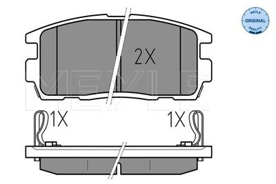 Комплект тормозных колодок, дисковый тормоз MEYLE 025 244 9815/W для CHEVROLET CAPTIVA