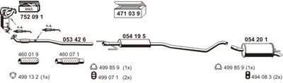 SISTEM DE ESAPAMENT ERNST 050832
