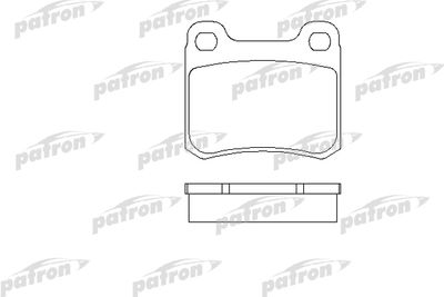 Комплект тормозных колодок, дисковый тормоз PATRON PBP328 для MERCEDES-BENZ 190