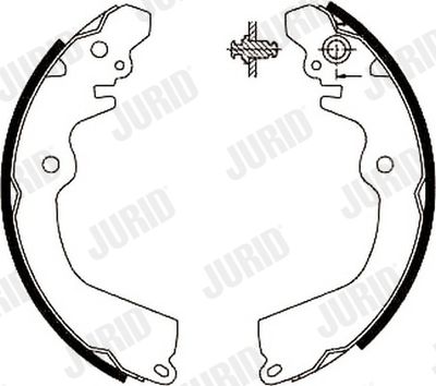 Комплект тормозных колодок JURID 361937J для MITSUBISHI GALANT