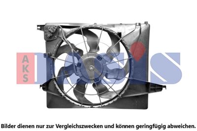 Вентилятор, охлаждение двигателя AKS DASIS 568081N для HYUNDAI SANTA FE