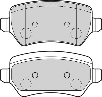BREMSBELAGSATZ SCHEIBENBREMSE VALEO 302713 1
