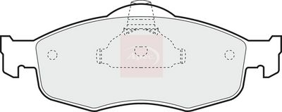 APEC Brake Pad Set, disc brake PAD801