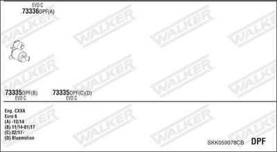 SISTEM DE ESAPAMENT WALKER SKK059078CB