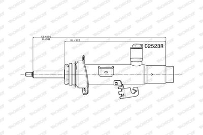 STOßDäMPFER MONROE C2523R 1