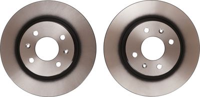 Brake disc Voor Links/Rechts past: HYUNDAI I20 I 1.2/1.2LPG/1.4 09.08-12.15