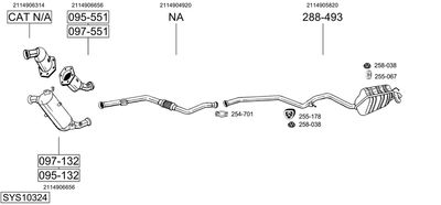 Układ wydechowy BOSAL SYS10324