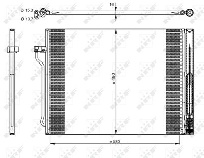 Kondensor, klimatanläggning NRF 350325