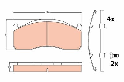 Brake Pad Set, disc brake GDB5103