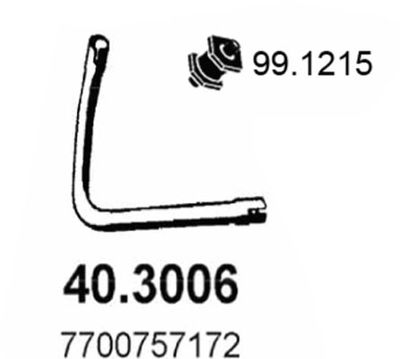 Rura wydechowa ASSO 40.3006