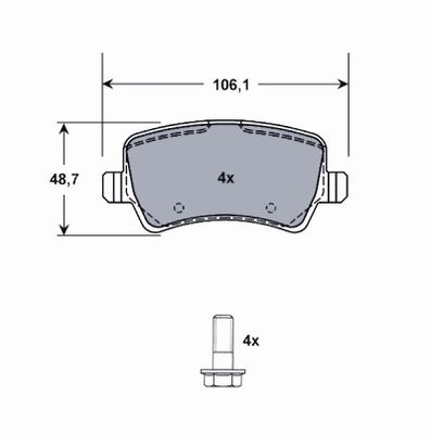 SET PLACUTE FRANA FRANA DISC MTR MT476 0