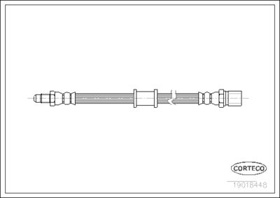 Тормозной шланг CORTECO 19018448 для FIAT 127