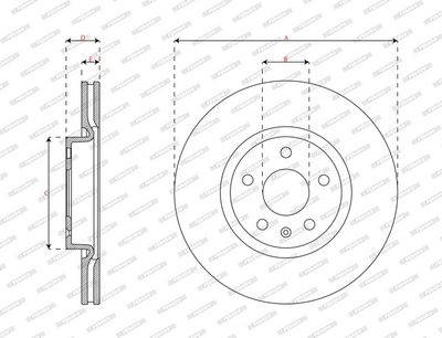DISC FRANA FERODO DDF2702C 2