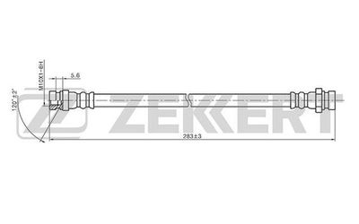 Тормозной шланг ZEKKERT BS-9388 для MITSUBISHI OUTLANDER
