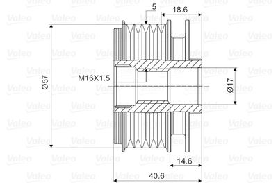 SISTEM ROATA LIBERA GENERATOR VALEO 588043 1