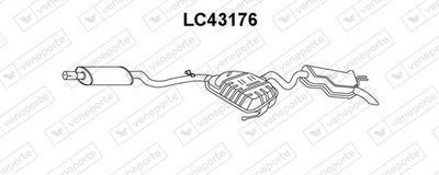 Глушитель выхлопных газов конечный VENEPORTE LC43176 для LANCIA DELTA