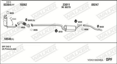 Изпускателна система WALKER VOK018604BA