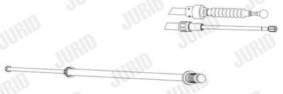Тросик, cтояночный тормоз JURID 432943J для VW NEW